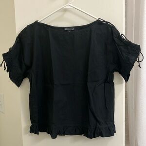 J. CREW Black Short Sleeve Top